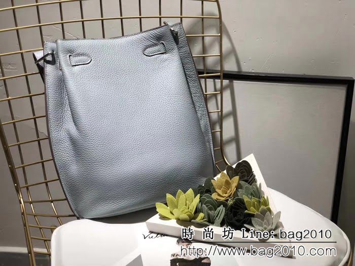 愛馬仕Hermess so kelly 水桶包 原版荔枝紋 斜挎包 0AM1748